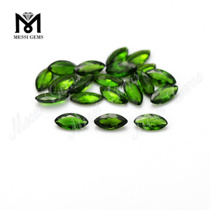 Diopside cromato naturale con pietra preziosa sciolta 3x6mm a forma di marquise di alta qualità