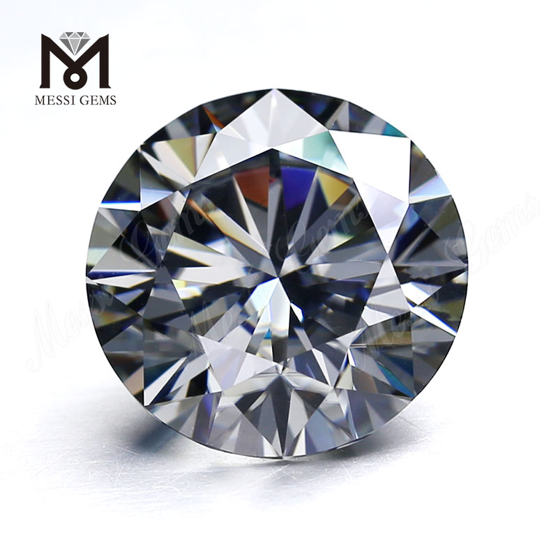 Diamante moissanite all'ingrosso DEF di alta qualità Pietra moissanite grigia da 3,7 mm-4,0 mm