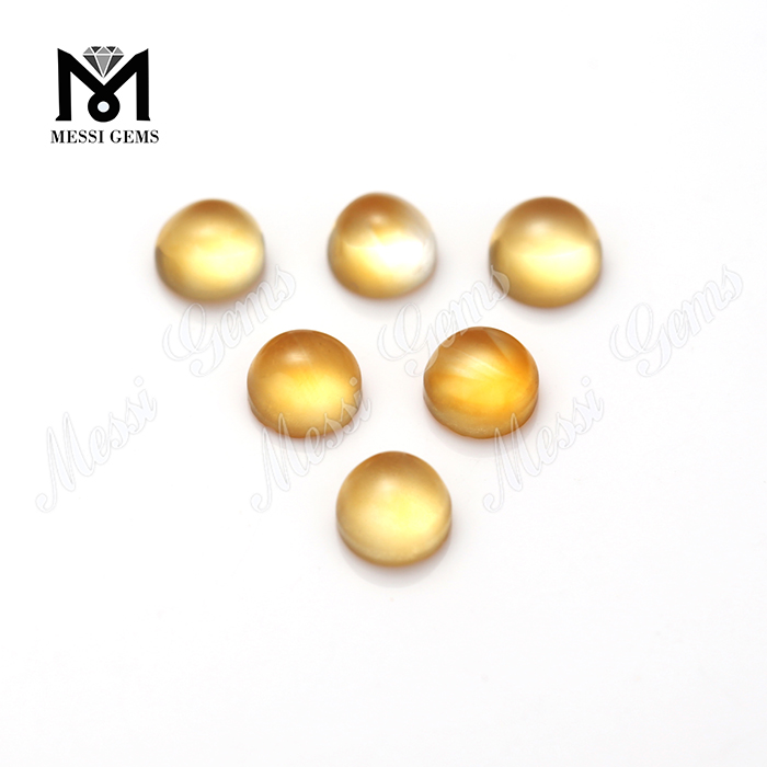 Pietre sciolte cabochon rotonde economiche 100% citrino naturale