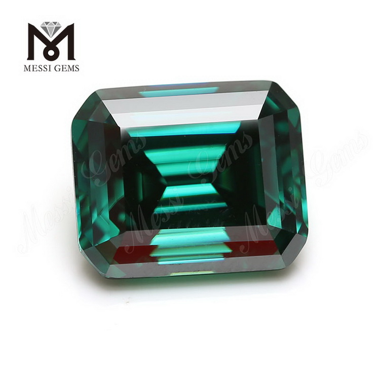 Diamante verde moissanite taglio smeraldo Lab creato Gemme sciolte Octagon