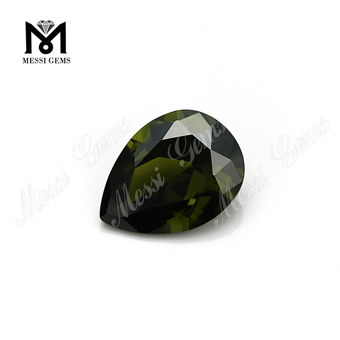Zirconia cubica sintetica a pera tagliata a pera 5x7mm all'ingrosso di Wuzhou all'ingrosso