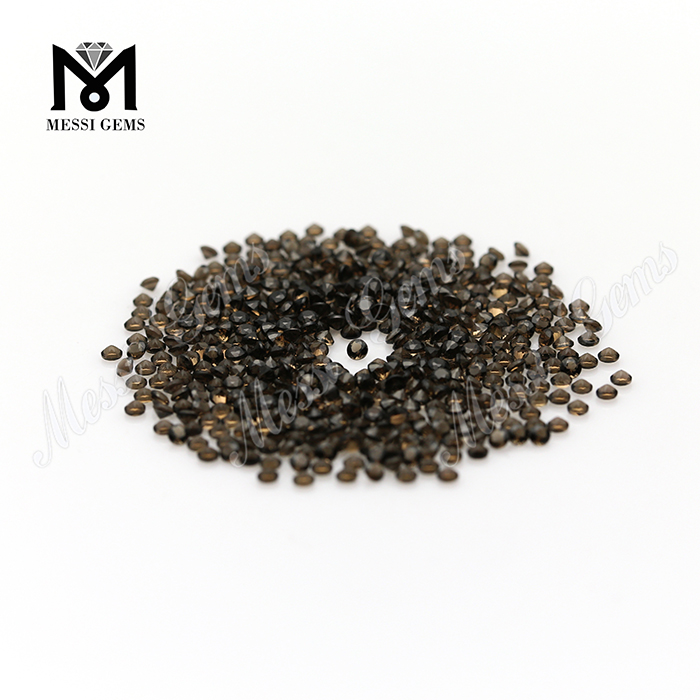 Pietra preziosa naturale di quarzo fumé naturale da 2 mm alla rinfusa