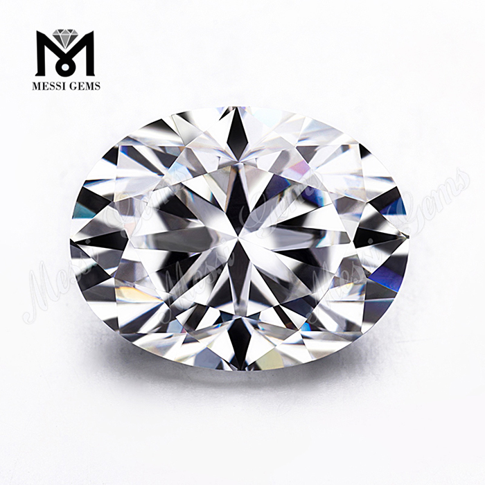 DEF VVS Diamante ovale sfaccettato in moissanite bianco Prezzo per carato