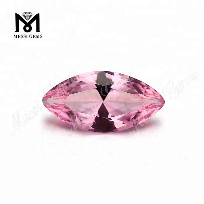 # 28 Pietra preziosa nanositale a taglio marquise color morganite