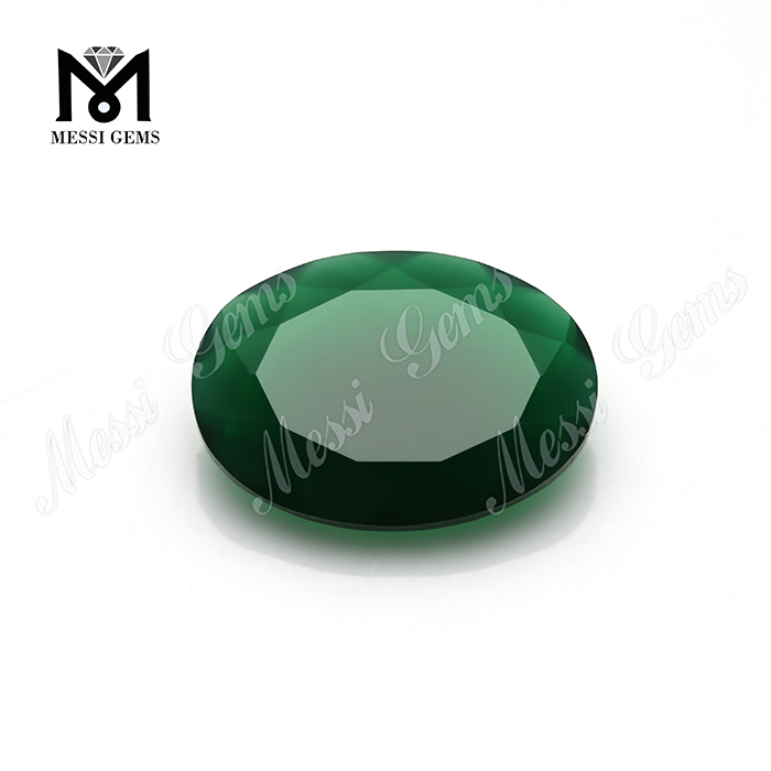 Prezzo di vendita caldo L'agata borda la pietra preziosa dell'agata verde del Brasile della pietra preziosa del taglio ovale