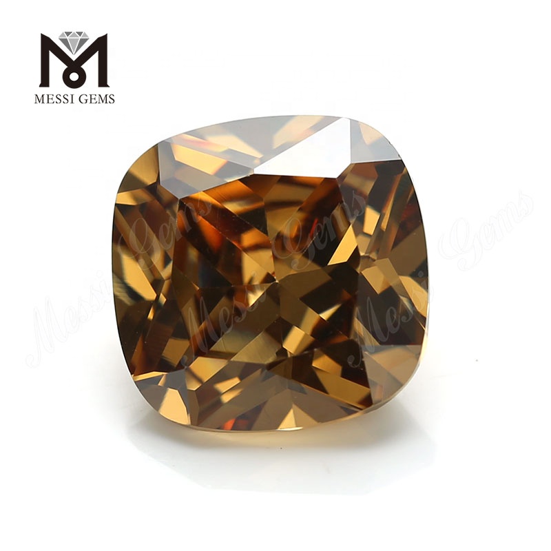 Cuscino marrone chiaro sciolto 12 * 12 mm CZ Cubic Zirconia Stones Prezzi