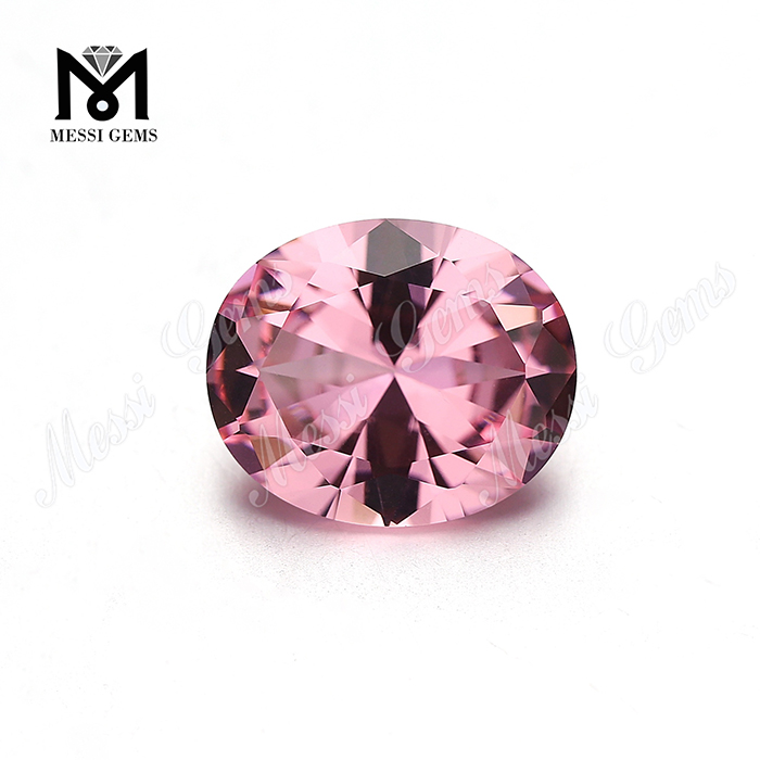 Pietra preziosa rosa nanosital di forma ovale 10x12mm 28# della Russia del cambiamento di colore
