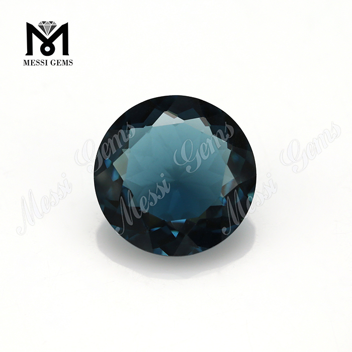 pietre di vetro sfaccettate blu smeraldo per gioielli