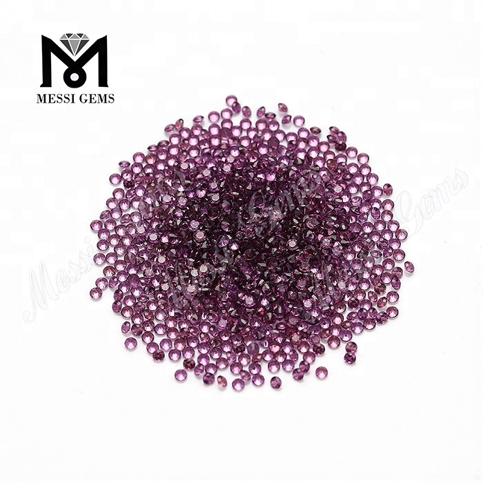 Pietra di granato viola naturale di piccole dimensioni Pietra di granato naturale di 1,75 mm