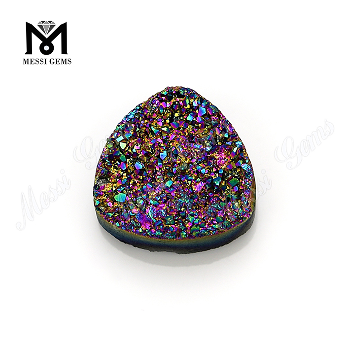 arcobaleno rosso trilioni di gemme naturali tagliate a fornitori di pietre druzy in Cina