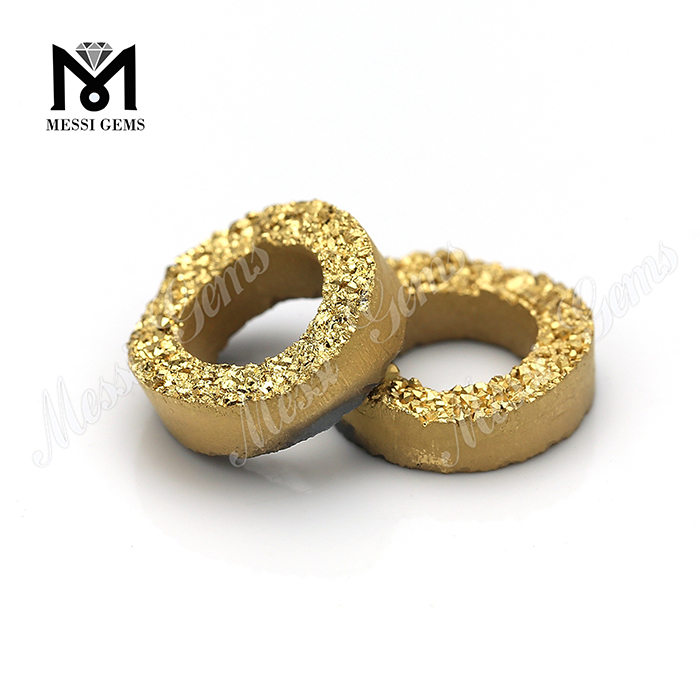 Perle di agata duzy in oro 24k con pietra preziosa sciolta