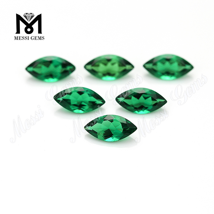 Marquise 5 x 10 mm Idrotermale Russia Pietra smeraldo