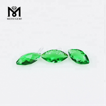 Pietre preziose sciolte Marquise Cut 4 x 8 mm Pietra di vetro color smeraldo