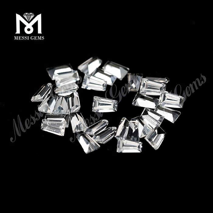 Pietra preziosa sciolta a forma di maschiatore 5 * 3 * 2 mm Prezzo di pietra di topazio bianco naturale