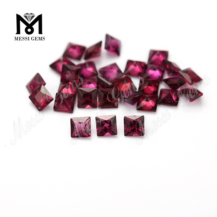 Prezzo sciolto della pietra preziosa del granato viola naturale quadrato 4x4mm