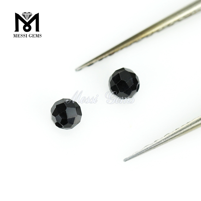 Perla di gioielli di moda Pietra preziosa di perline di spinello nero allentato