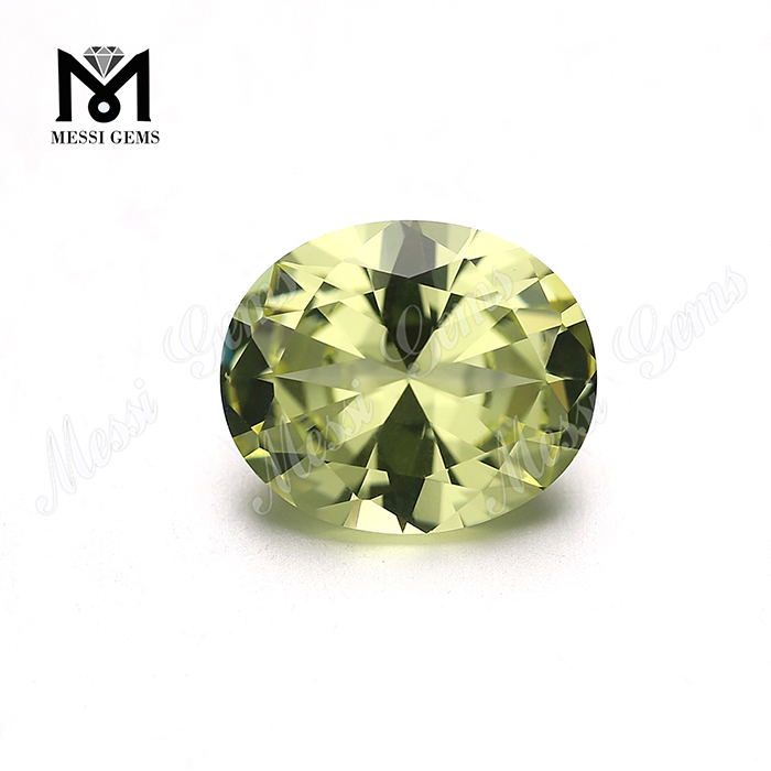 Prezzo di fabbrica 10# Pietra preziosa nano sital sintetica Nanosital giallo canarino
