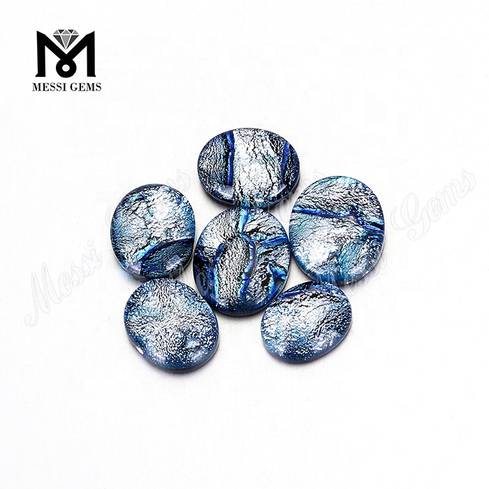 Pietre preziose di ammolite cabochon uniche/pietra di ammolite di vetro