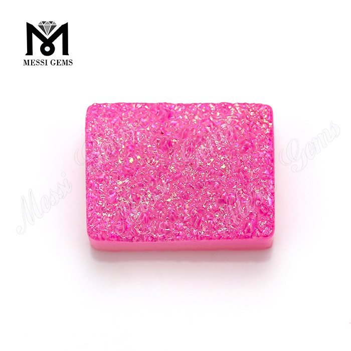 Nuovo prodotto Druzy Colore rosa Agata Druzy Pietra per ciondolo