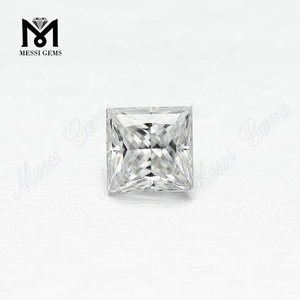Colore bianco Moissanite quadrato a forma di diamante VVS Moissanite Princess 1ct Produttore