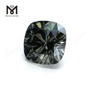 Prezzo di fabbrica sciolto Cuscino 10 * 10 mm Pietre moissanite grigie sintetiche