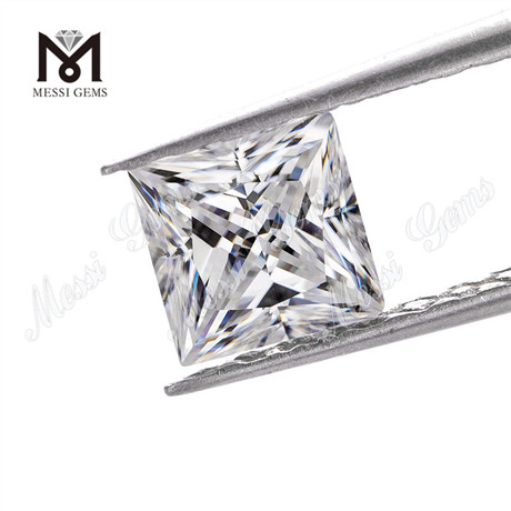 diamante quadrato in pietra moissanite taglio principessa