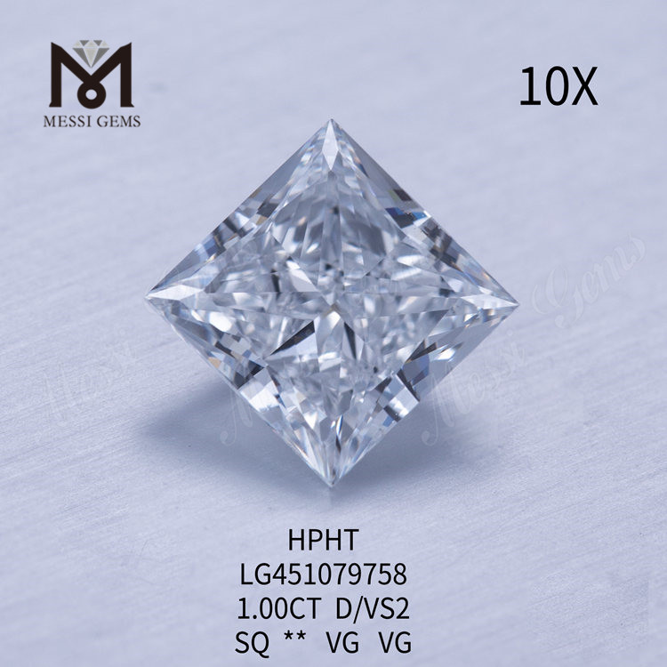 1.00 carati D HPHT VS2 Diamante rotondo coltivato in laboratorio