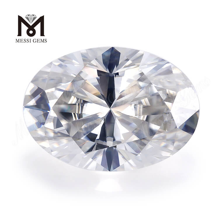 DEF VVS White OVAL Cut 8*10mm sintetico moissanite