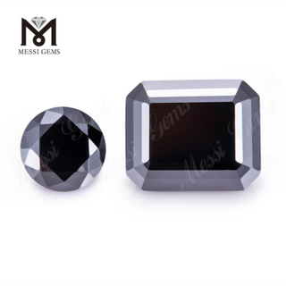 Smeraldo/Taglio Rotondo Colore Nero Prezzo All'ingrosso Moissanite Sintetica