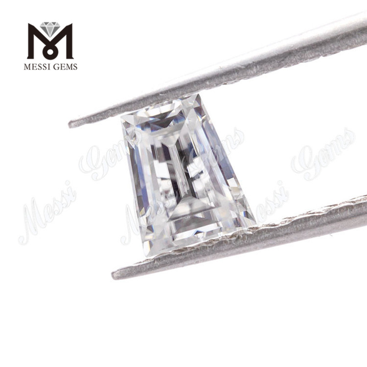 D VVS1 Moissanite sfusa a forma di baguette affusolata