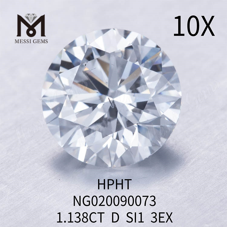 1.138ct D SI1 Diamanti all'ingrosso coltivati ​​in laboratorio sfusi EX CUT