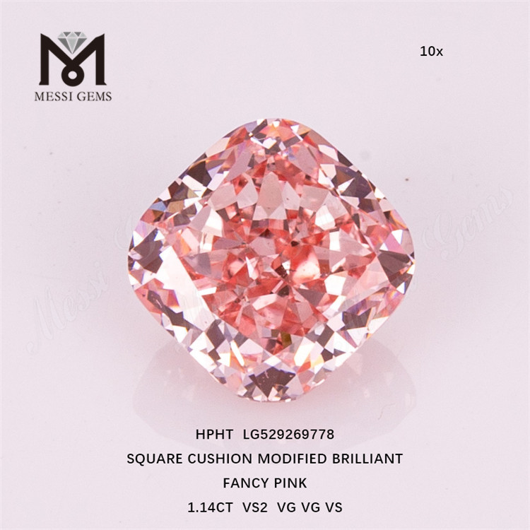 Diamanti sintetici SQ sciolti rosa fantasia da 1,14 ct Diamante HPHT Prezzo all'ingrosso LG529269778