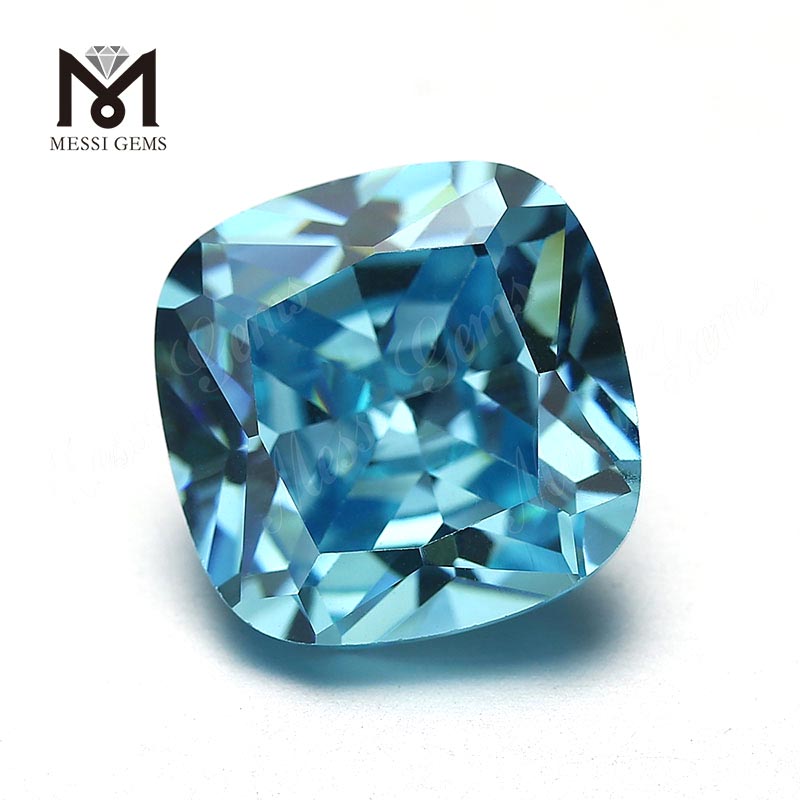 Pietre preziose all'ingrosso Messi Taglio a cuscino Acquamarina Cubic zirconia
