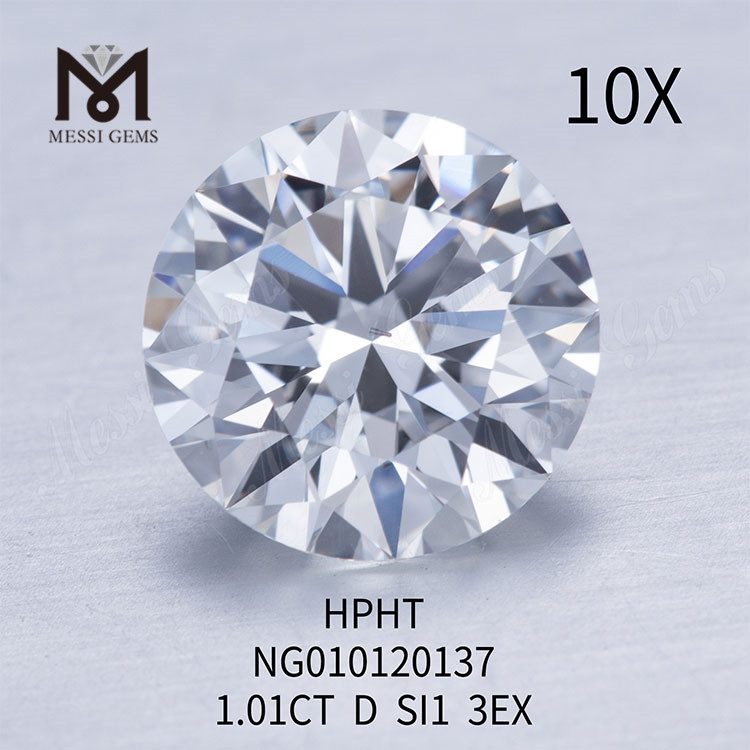 D Diamante sintetico con pietra preziosa sfusa 1,01 ct I SI EX Cut