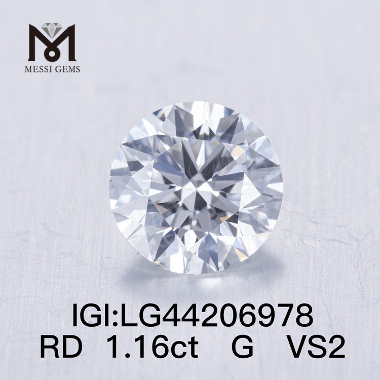 1,16 carati G VS2 rotondo IDEAL 2EX lab fatto di diamante