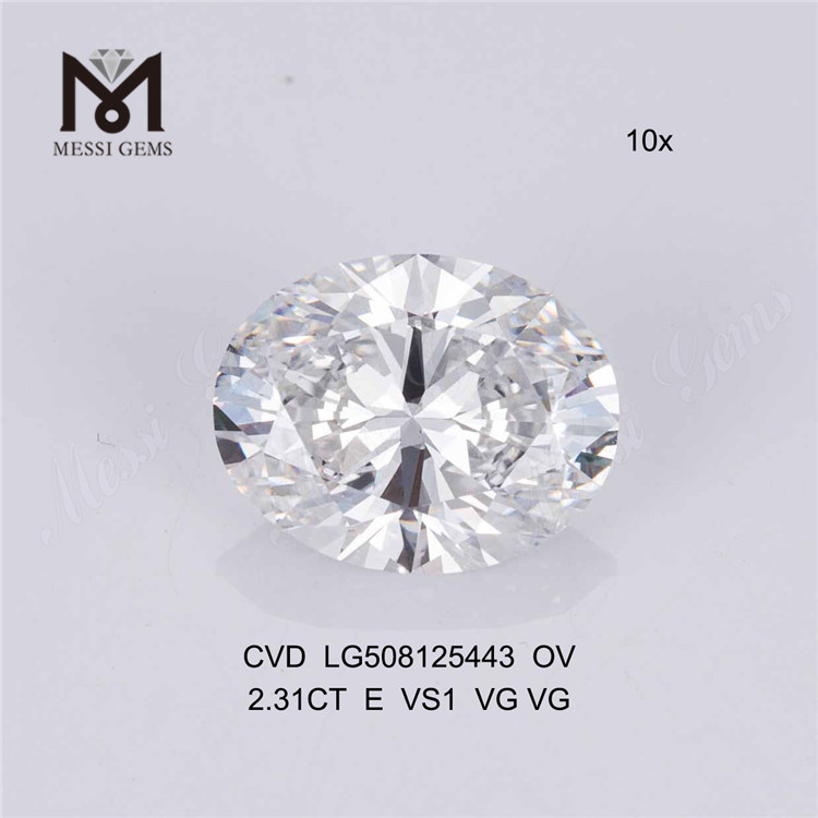 2.31ct E ov cvd diamante all'ingrosso OVALE diamanti sintetici sciolti in vendita