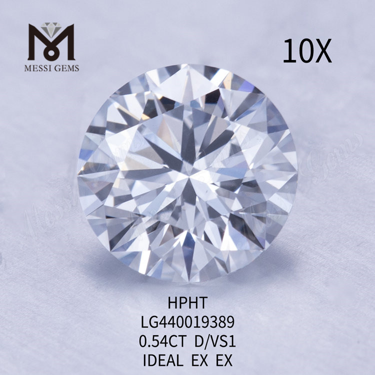 0,54 carati D VS1 Diamanti da laboratorio BRILLIANT EX rotondi