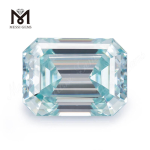 Prezzo all'ingrosso Produzione di gioielli OCT Pietra sintetica Moissanite taglio smeraldo