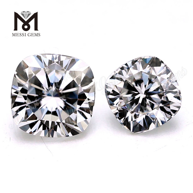 Cuscino 12*12mm moissanite diamante all'ingrosso superiore bianco vvs moissanite sciolto