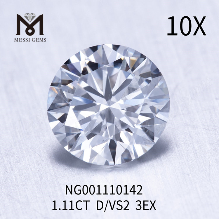 Diamanti da laboratorio sciolti RD 1.11ct VS2 D EX Cut
