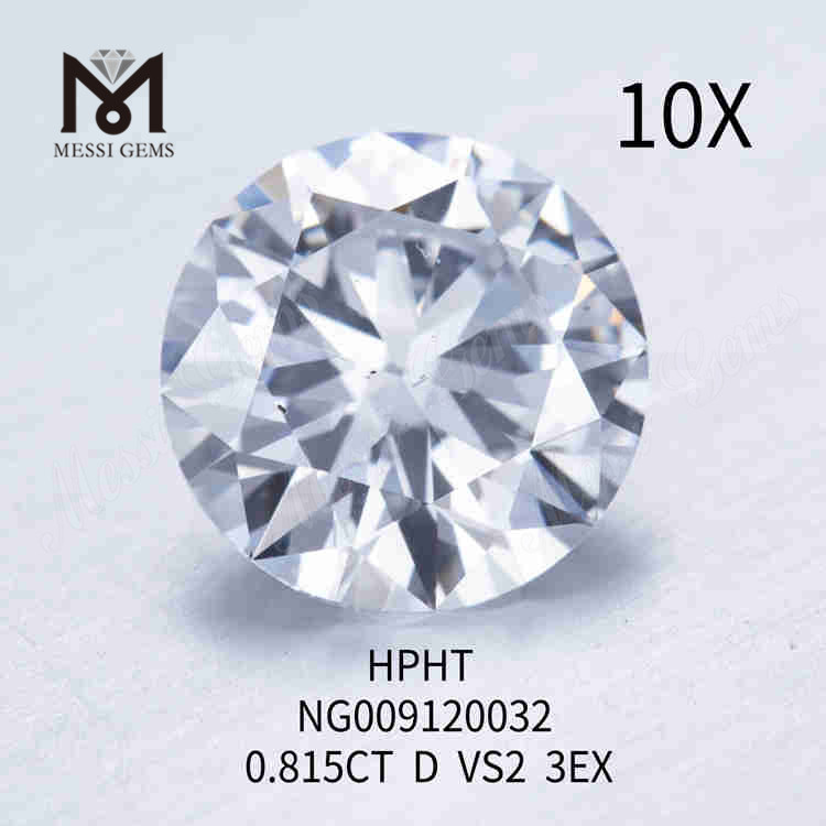 0,815 carati D/VS2 rotondo sciolto lab realizzato con diamante 3EX