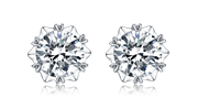 Messi Gems Simple Design Design Stud Earring 1carat Moissanite Diamond Jewelry