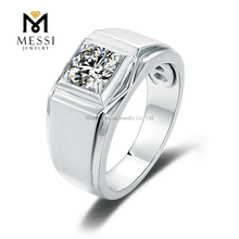 L'uomo di Moissanite dell'anello all'ingrosso dell'argento sterlina 925 squilla i gioielli dell'anello delle coppie per gli uomini