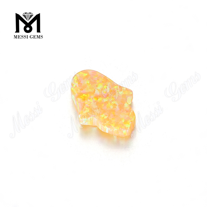 pietre opaline gialle sintetiche hamsa, prezzo perline opale sciolte